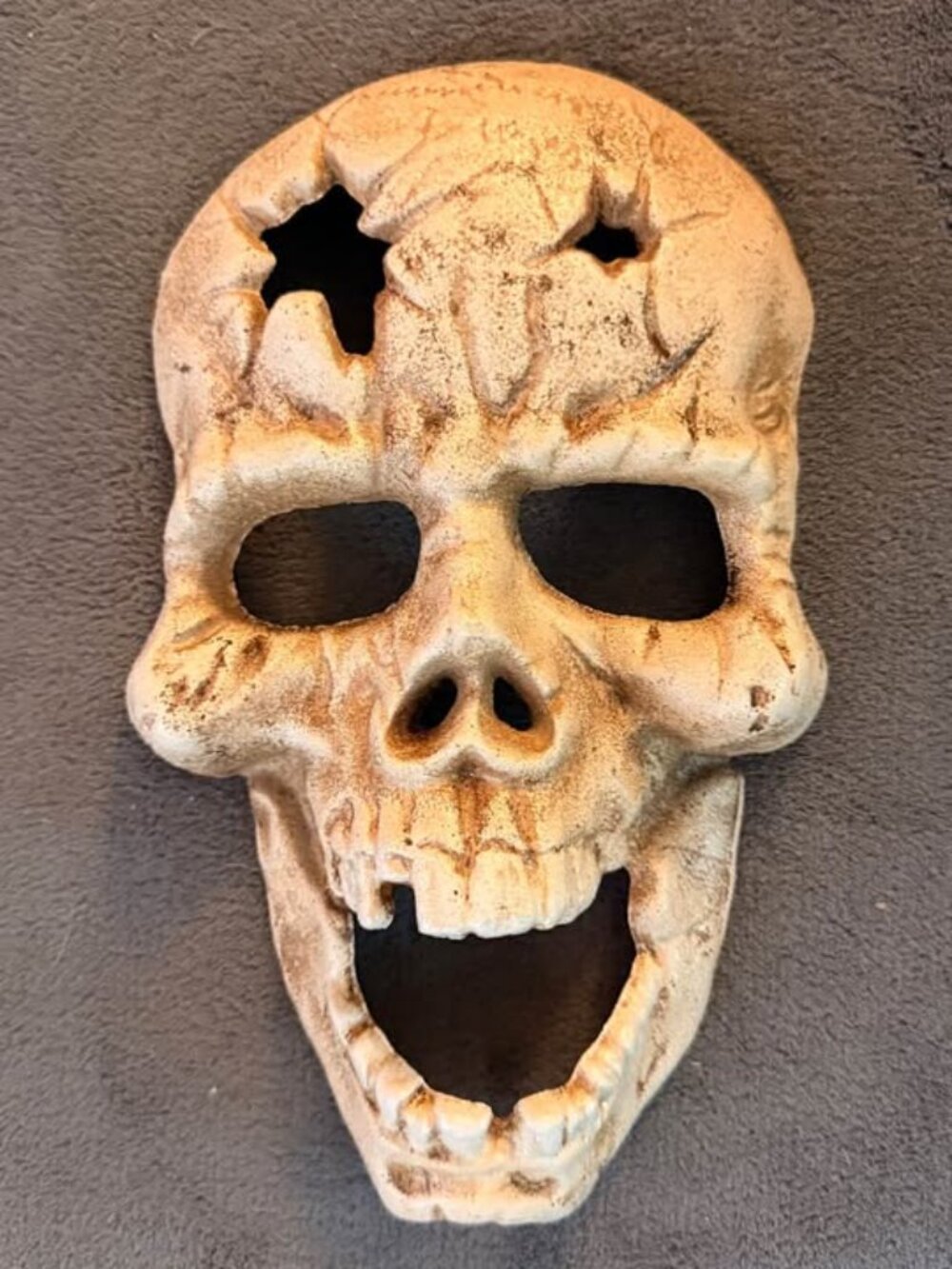 Cast Iron Skull Wall Decor Over 4lbs in weight.